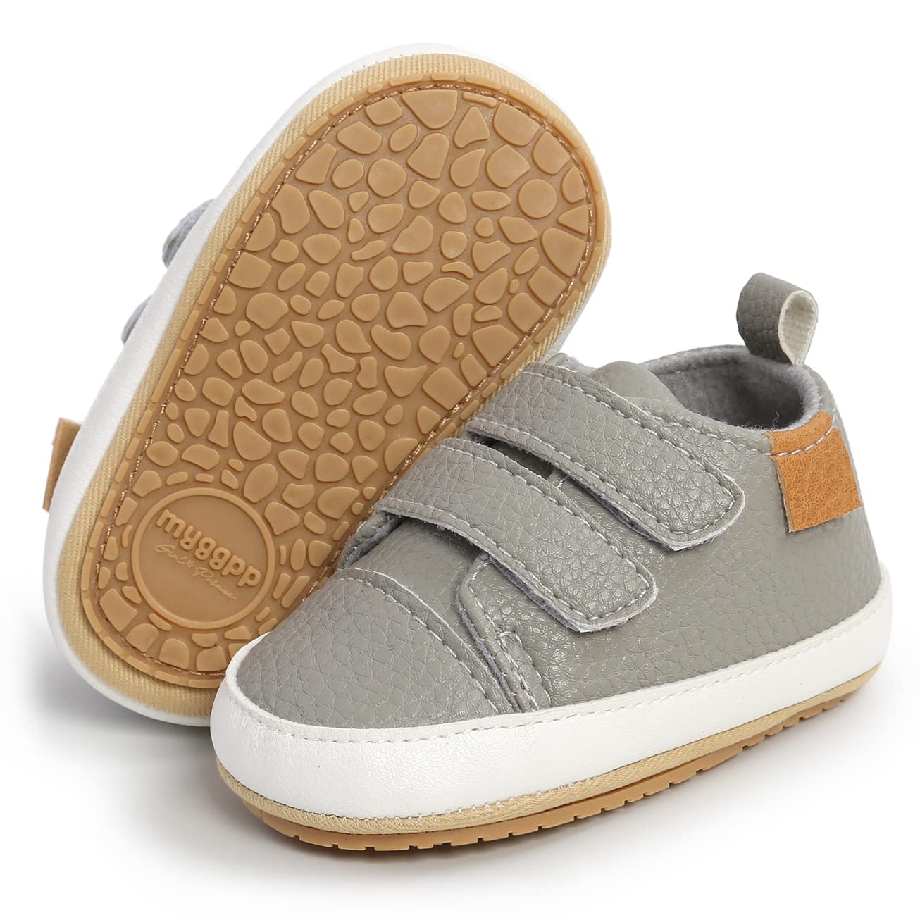 QWZbanBaby Shoes Boys Girls Infant Sneakers Non-Slip Rubber Sole Toddler Crib First Walker Shoes Wedding Uniform Dress Shoes