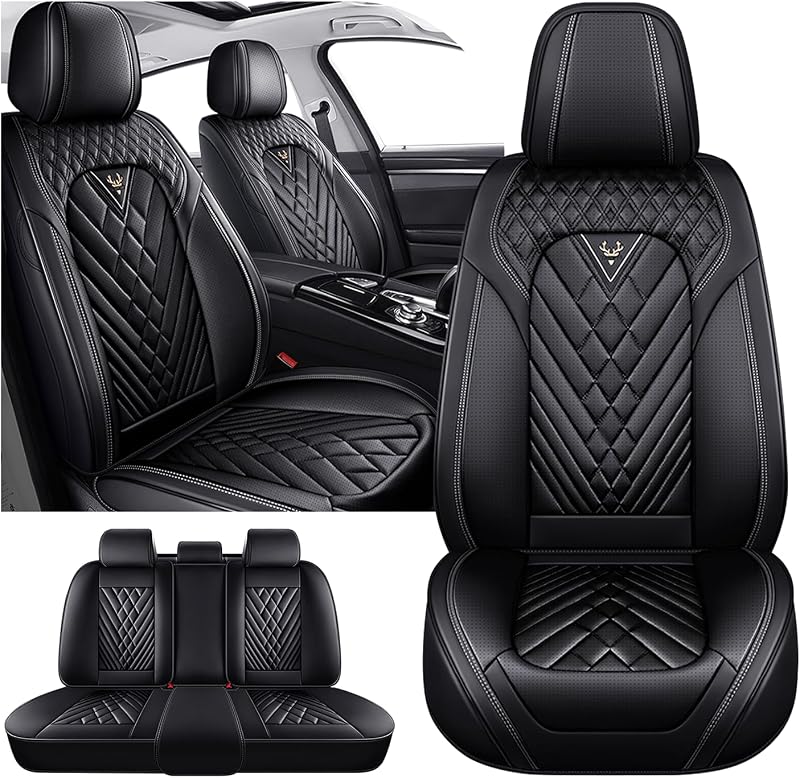 Capa de Banco em Couro Nappa para Toyota Camry 2000–2026, Kit Completo para 5 Lugares, Preta INSORIC