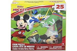 Mickey Mouse Foam Puzzle 25-Piece for Kids Ages 3-5