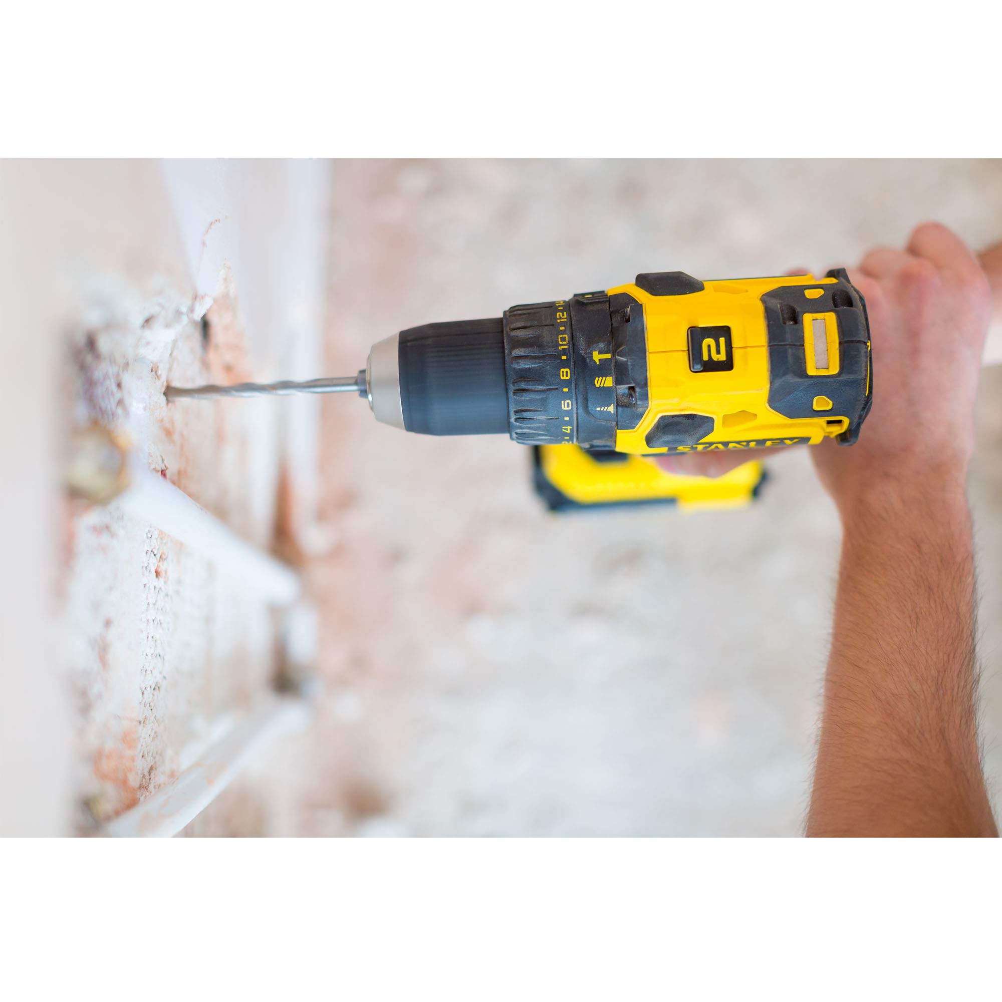 Stanley Fatmax Perceuse à percussion Brushless, 18 V, 30 600 cps/min, FMC627D2T-QW