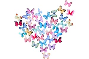 Craft 80-Piece Organza Butterfly Suncatcher DIY Decor