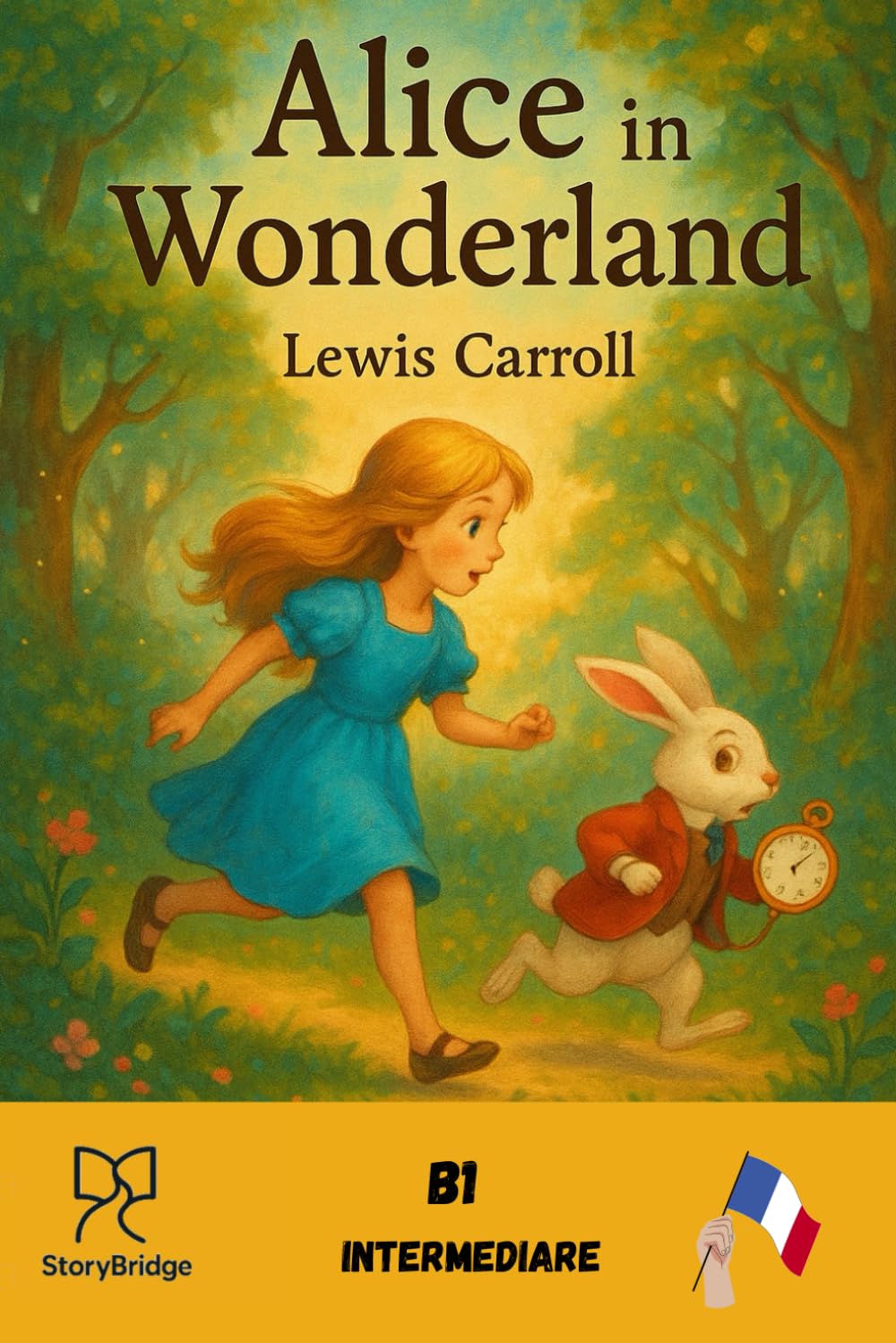 Alice in Wonderland: Easy English (B1) avec notes en français