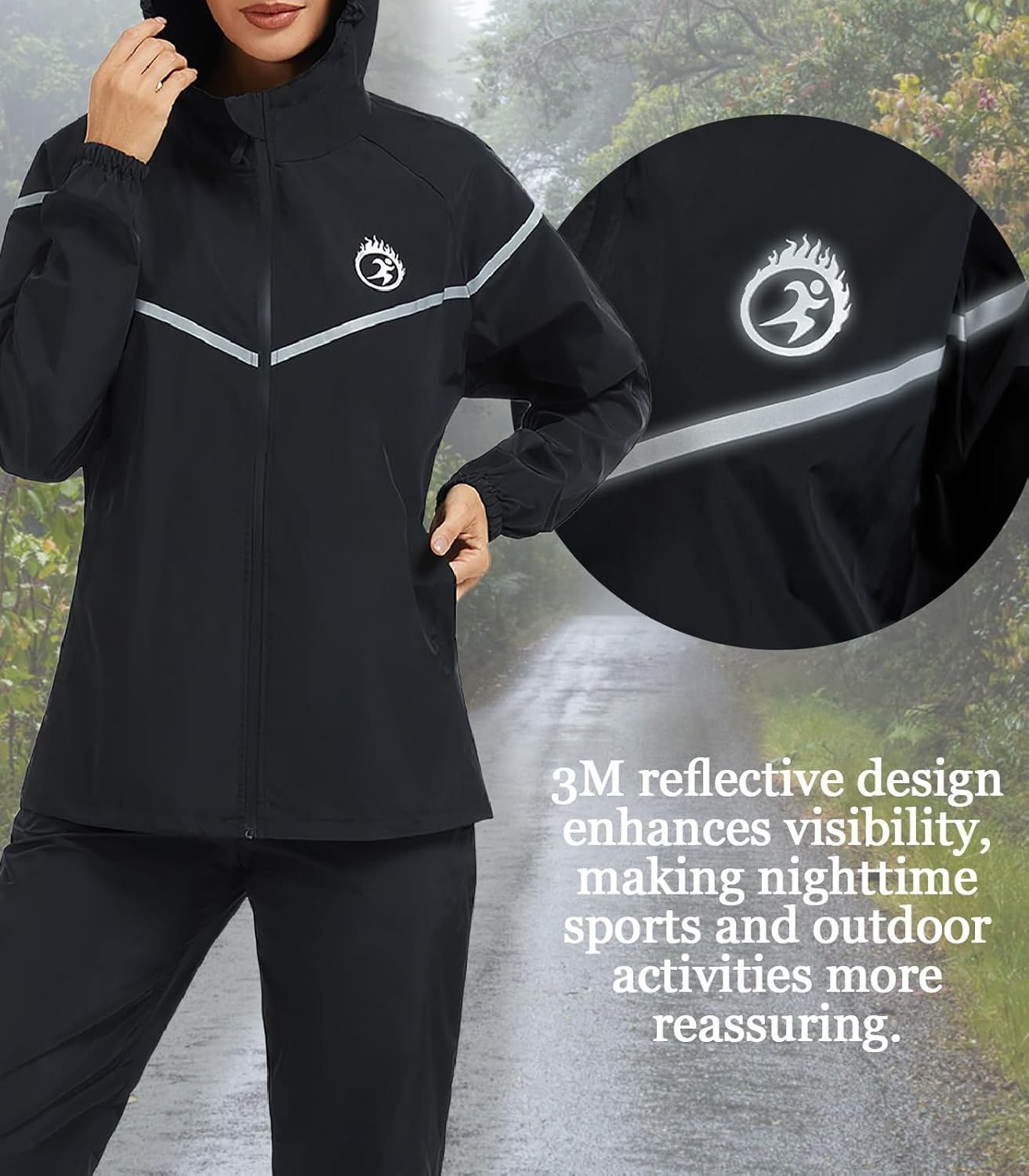 LAZAWG Rain Coat for Women Lightweight Rain Jacket Waterproof Breathable Raincoat for Summer Spring Outdoor Hiking Travel - Image 6