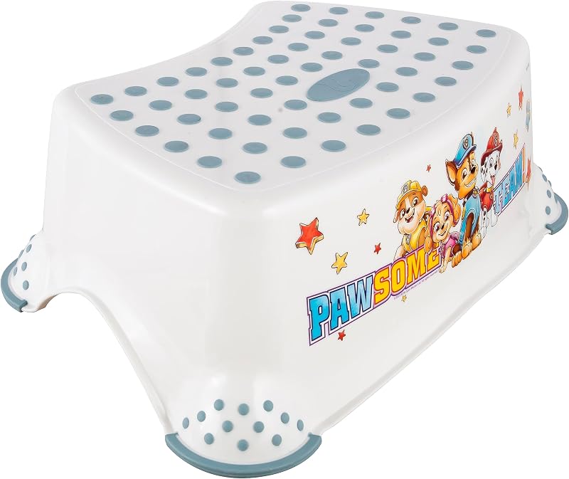 keeeper Paw Patrol Step Stool 3 to 14 Years Non-Slip Tomek White