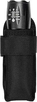 Flashlight Pouch Duty Belt Holster, Black