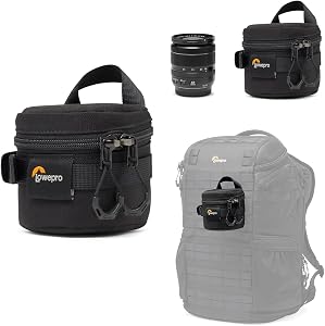 Lowepro ProTactic LCS 8 x 8 III Lens Case - Premium Padded, Adaptive Compression, SlipLock™ Compatible, Fits 50mm F/1.8, for DSLR and Mirrorless Cameras, for Photographer/Videographer