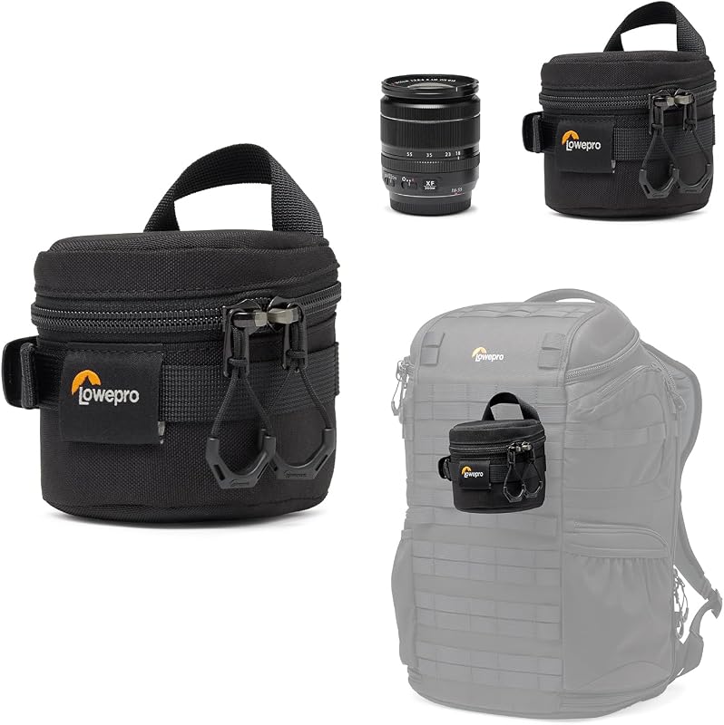 Lowepro ProTactic LCS 8 x 8 III Estuche para lentes de cámara, bolsa para lentes de cámara, se adapta a 50 mm F/1.8, para cámaras DSLR y sin espejo, Vol-0.3L Dim: 3.15x3.15x3.15in, bolsa para cámara, para fotógrafo/videógrafo