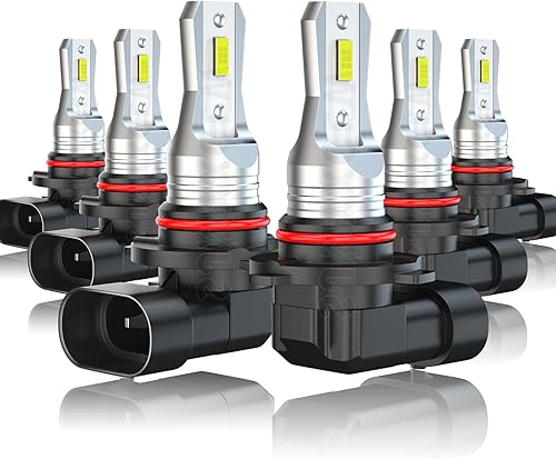 Miniatura 1 de SJMYXCLW Compatible con faros delanteros LED Chevy Silverado 2003 2004 2005 2006, 9005 de haz alto 9006 de haz bajo 9145, kit combinado de bombillas