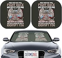 Vista 24 de Maizi - Parasoles delanteros para auto de 2 piezas, ajuste universal para parabrisas delanteros que se adaptan a la mayoría de los cupés, sedanes