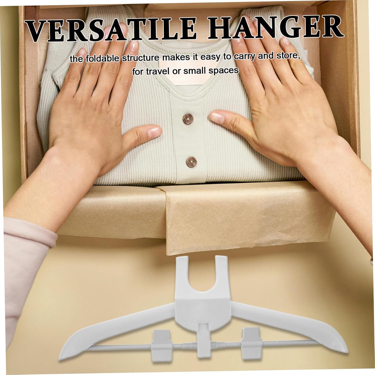 Portable Garment Steamer Hanger Foldable Plastic Accessory for Clothes