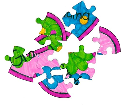 Miniatura 6 de Hygloss Productos - Rompecabezas de corazón en blanco para decoración, actividades de rompecabezas, uso como recuerdos de fiesta, invitaciones de