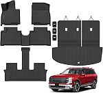 Tapis d'étage pour 2011-2018 2019 2020 2021 Dodge Grand Caravan 7 Sièges tout temps TPE Kit complet en caoutchouc Automotive Tapis de voiture étanches 2017 Dodge Grand Caravan Accessoires