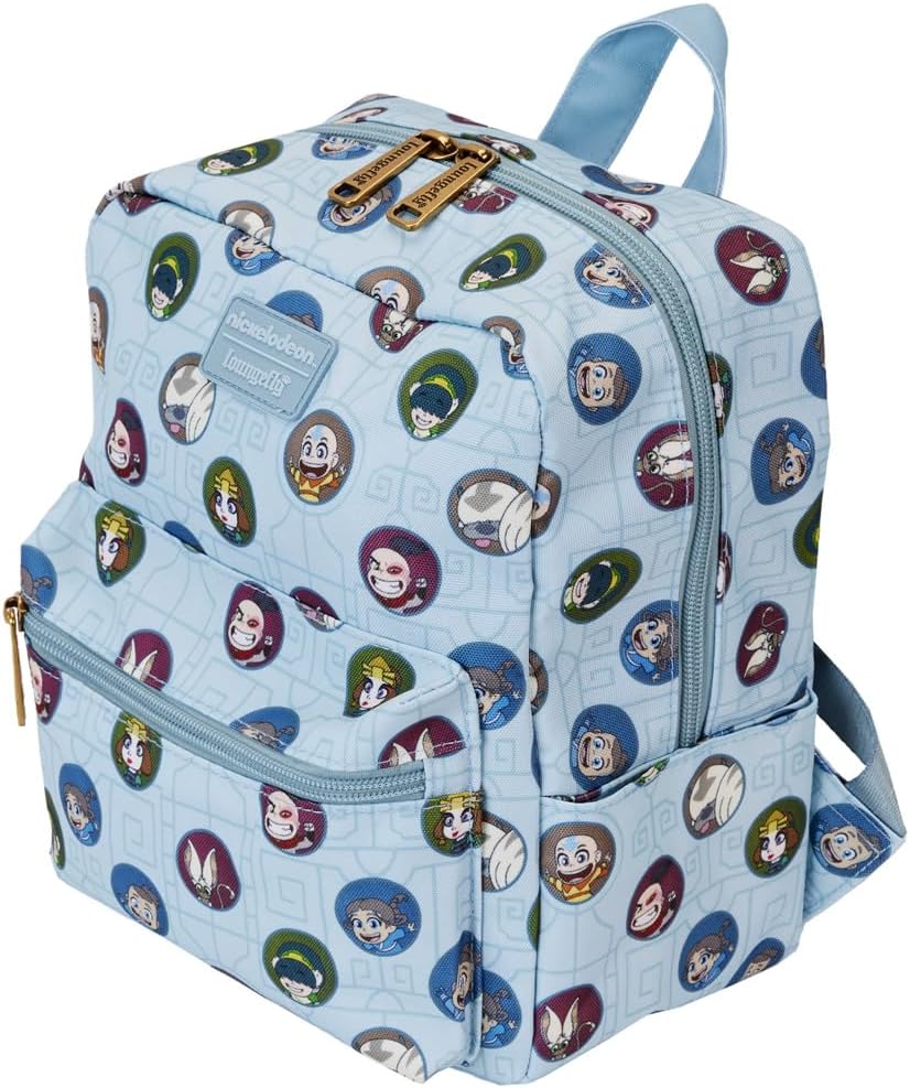 Loungefly Nickelodeon Avatar the Last Airbender Allover Print Square Nylon Mini Backpack