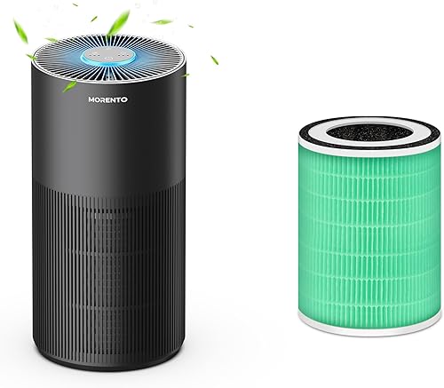 MORENTO KALO - Purificadores de aire para habitación grande con filtro de repuesto para purificador de aire KILO para mascotas, 1 paquete, color