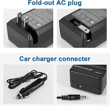 2 Pack NB-6L/NB-6LH Battery and Charger kit for Canon Camera | Compatible with PowerShot SX540 HS, SX530 HS, SX520 HS, SX510 HS, SX500 HS, SX170 is,SX700 HS, SX710 HS,SX610 HS Camera