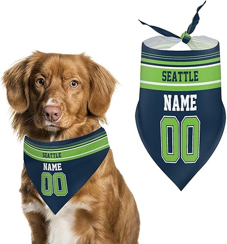 Miniatura 15 de San Francisco - Bandana personalizada para perro, diseño personalizado, nombre, número, bufanda, regalos de fútbol para perros y gatos
