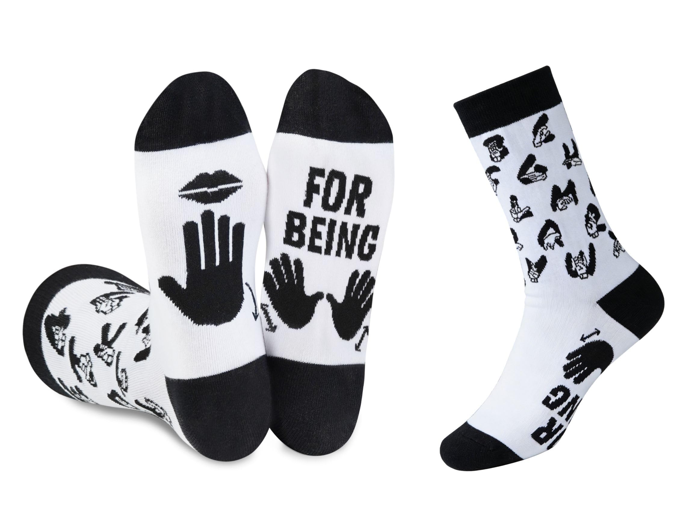 InnoBeta ASL Gifts for Women, Thoughtful Present for Deaf Friends, ASL Teachers & Interpreters, American Sign Language Design for Daily Wear