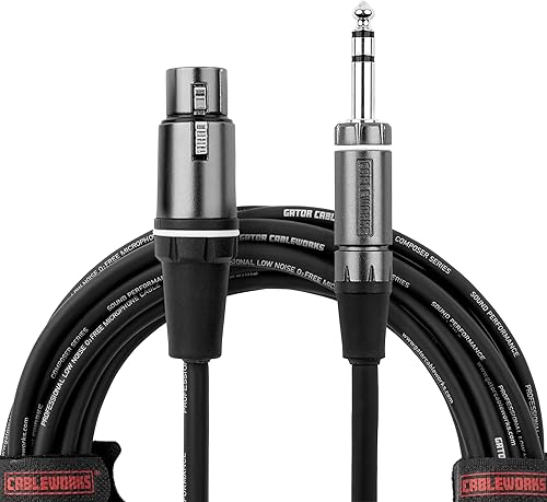 Miniatura 17 de de Gator Cases Serie Compositor Deluxe Cable XLR macho a TRS de 18 pulgadas, (GCWC-XLR-18INMTRS)