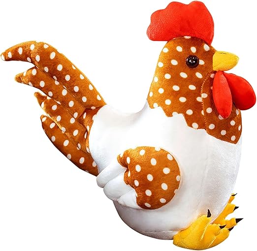 Plush Stuffed Animal Toy Doll Oversized Rooster Feathers 30cm 12 inches