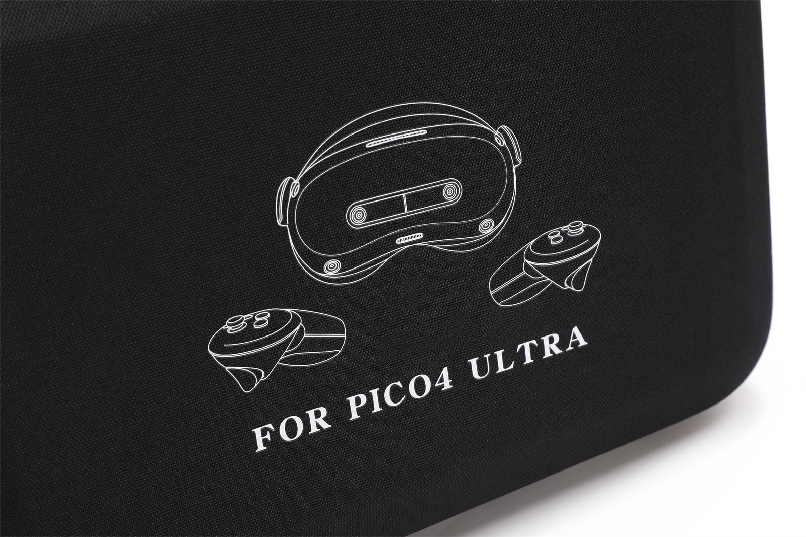 Custodia rigida per accessori Pico 4 Ultra, borsa da viaggio all-in-one, borsa a tracolla per cuffie VR, controller e altri accessori, 31 x 21 x 13,5 cm (nero)