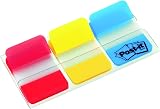 Post-it Index Strong Filing Tabs, Pack of 1 Dispenser, of 66 Tabs,25.4 mm x 38 mm, Yellow, Red, Blue Colors - Extra Strong Sticky Flags for Documents and Information – view 2