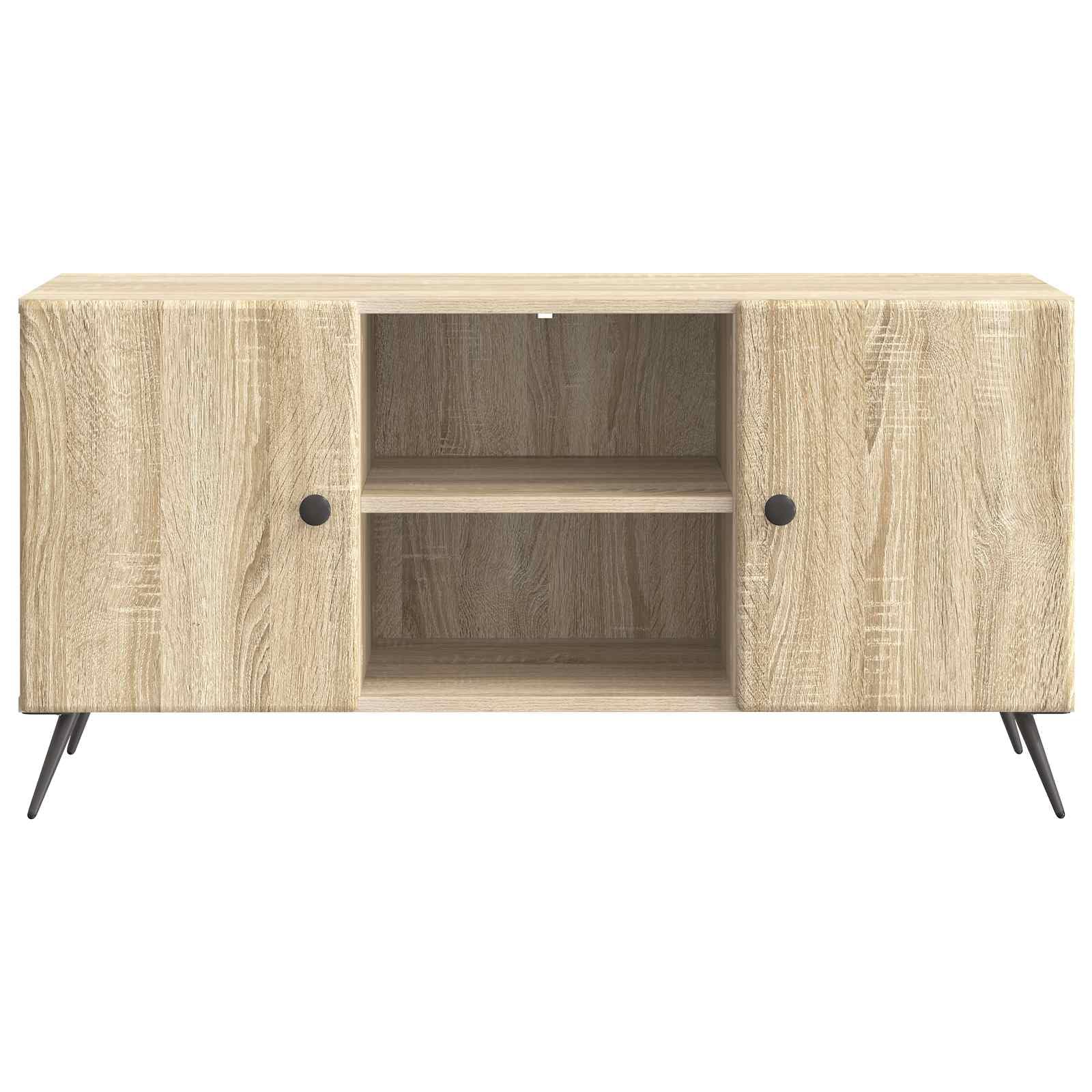 Mobile basso per TV, in rovere Sonoma, 102 x 34,5 x 50 cm