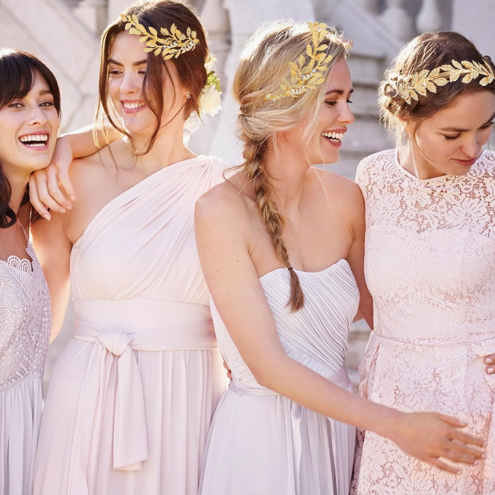 Amazon.com : 2 Pcs Greek Gold Color Leaf Headbands Goddess 