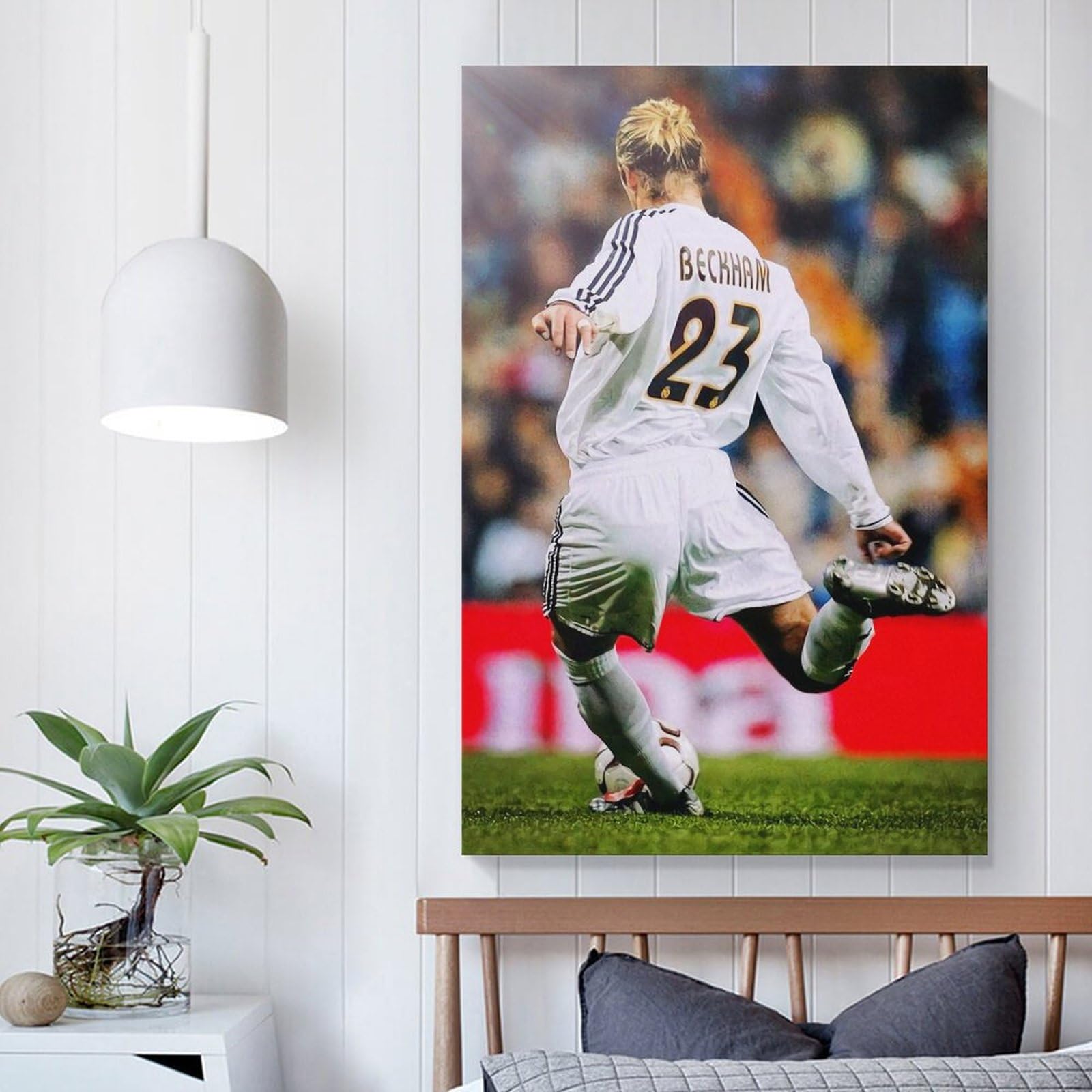 Amazon.co.jp: サッカースターデビッドベッカムポスター (13) 絵画