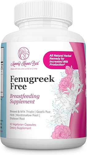 Suplemento de lactancia sin fenogreco - Suplementos de lactancia materna para madres lactantes Aumento de suministro de leche con cardo bendito,