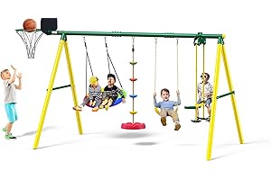 Osoeri 5-in-1 Simple Swing Set for Kids