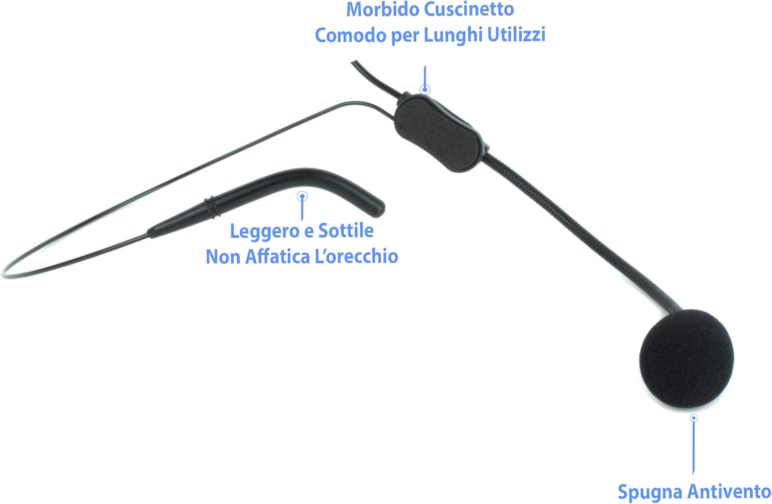 MPE Professional Headphone Headband for Microphones and Radio