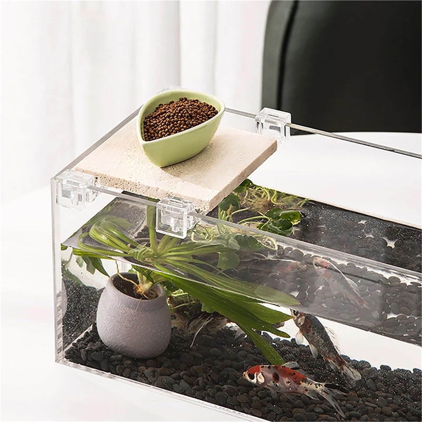 24 Stück Acryl-Klemmen für Aquarien, stabile Unterstützung für Aquarium-Deckelabdeckung