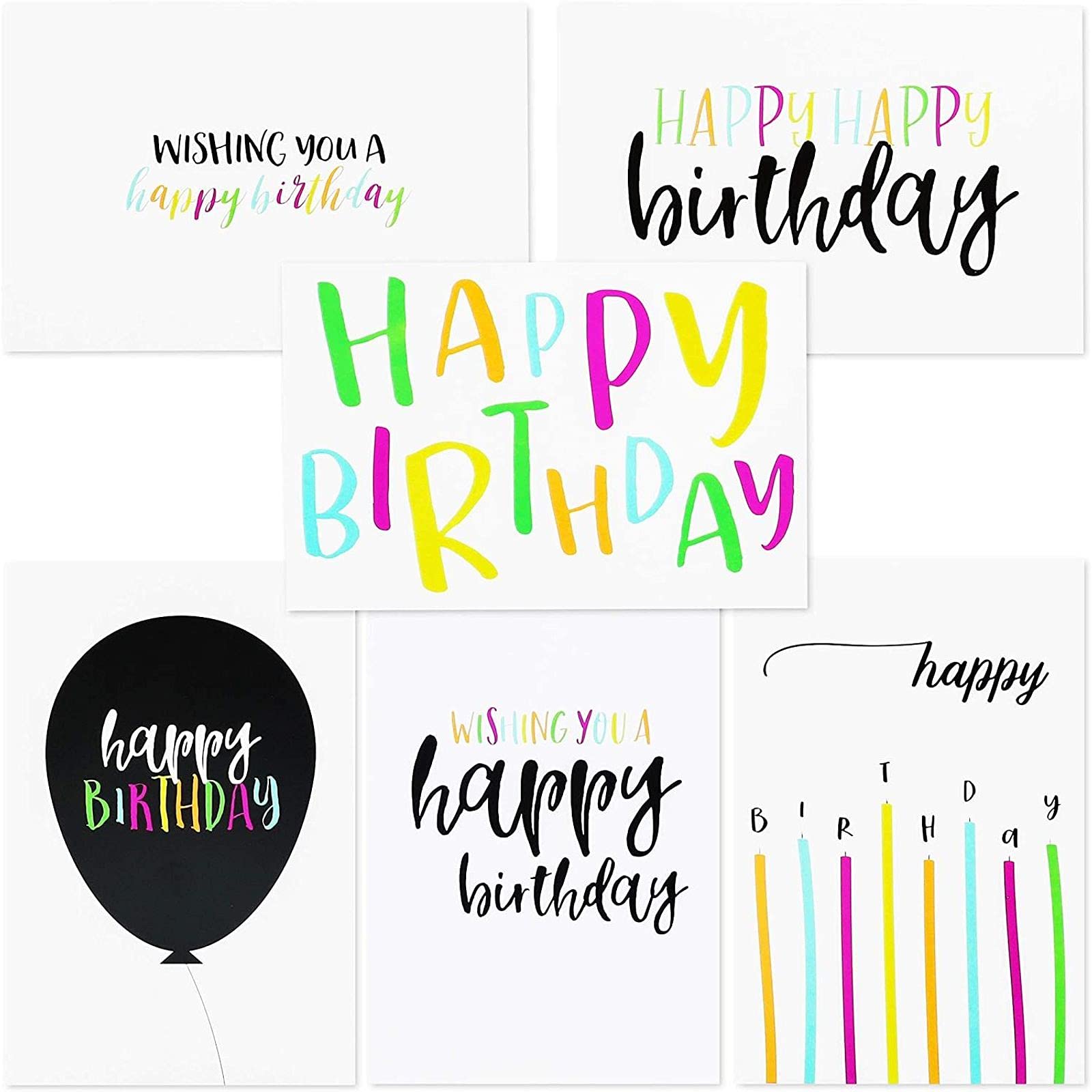 Buy Sustainable Greetings 144Pack Blank Happy Birthday Cards Bulk Box