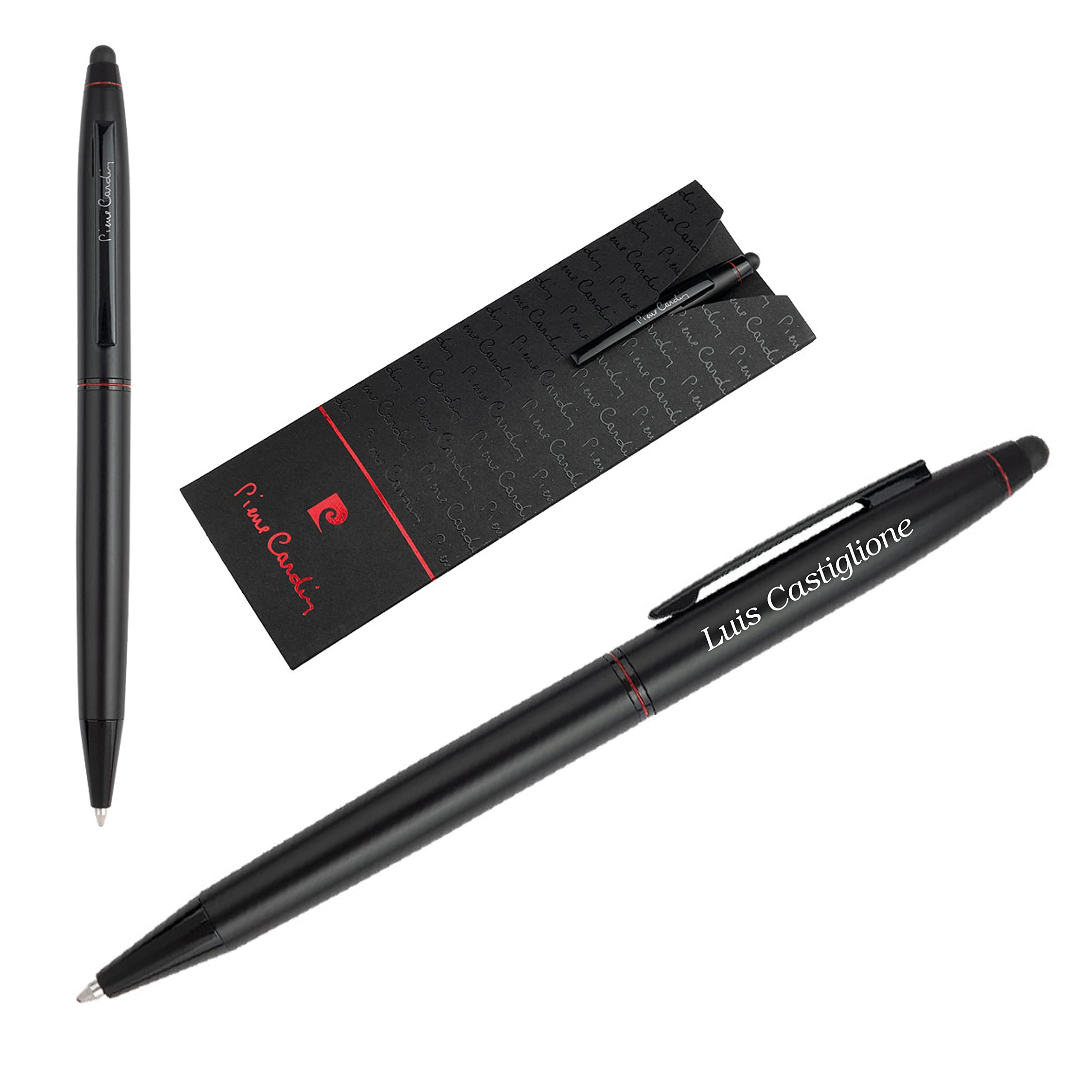 Pierre Cardin® Vendome Stylo à bille avec gravure | Étui à stylo de qualité supérieure | mine bleue | élégant | cadeau personnalisé
