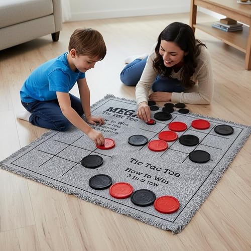 Miniatura 4 de Bolaball - Juego de mesa gigante 3 en 1, la vieja, damas, ajedrez, reversible, juegos de jardín y patio para adultos, fiesta familiar, para niños,