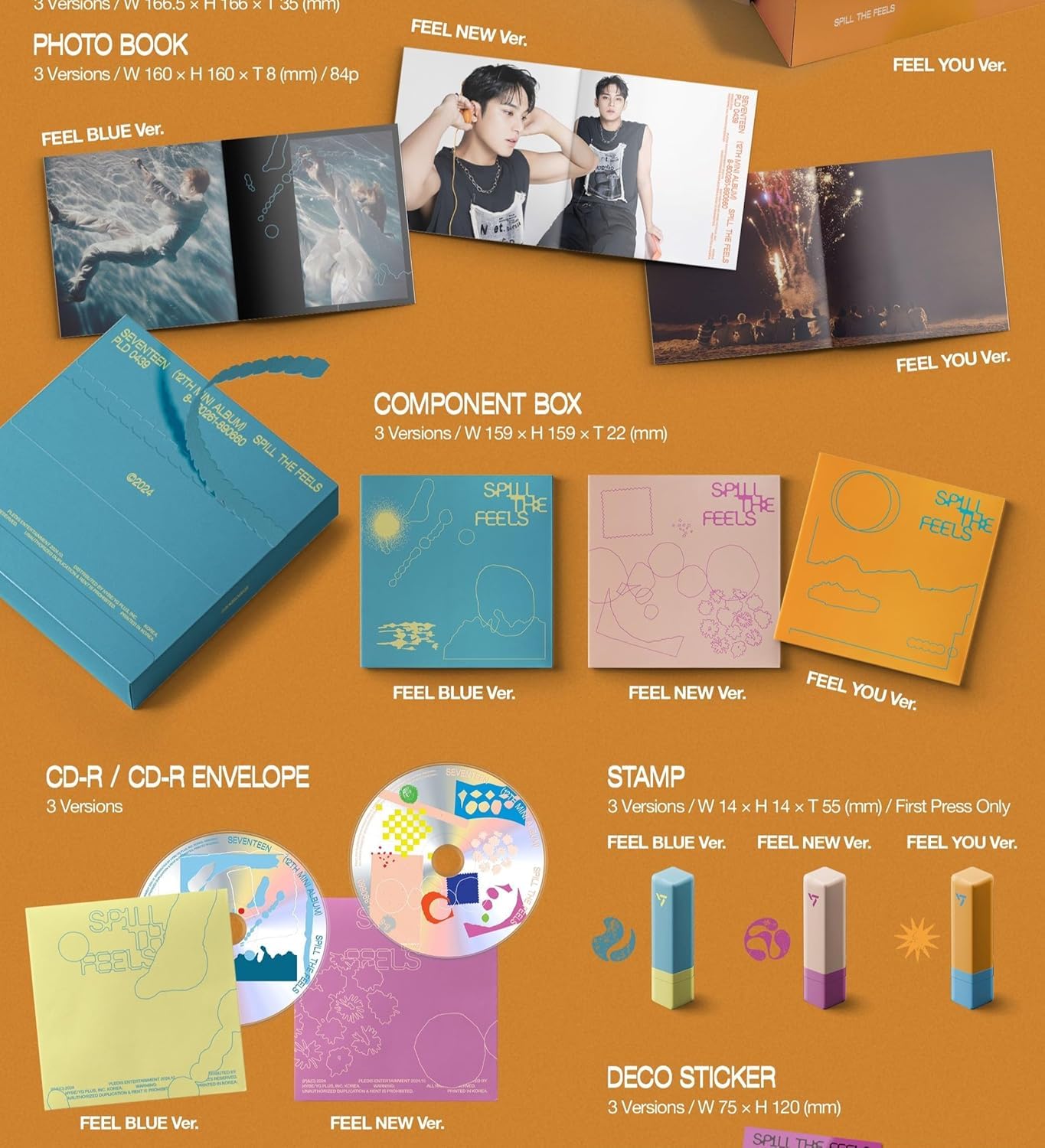 Careflection SEVENTEEN - 12th Mini Album SPILL THE FEELS Album