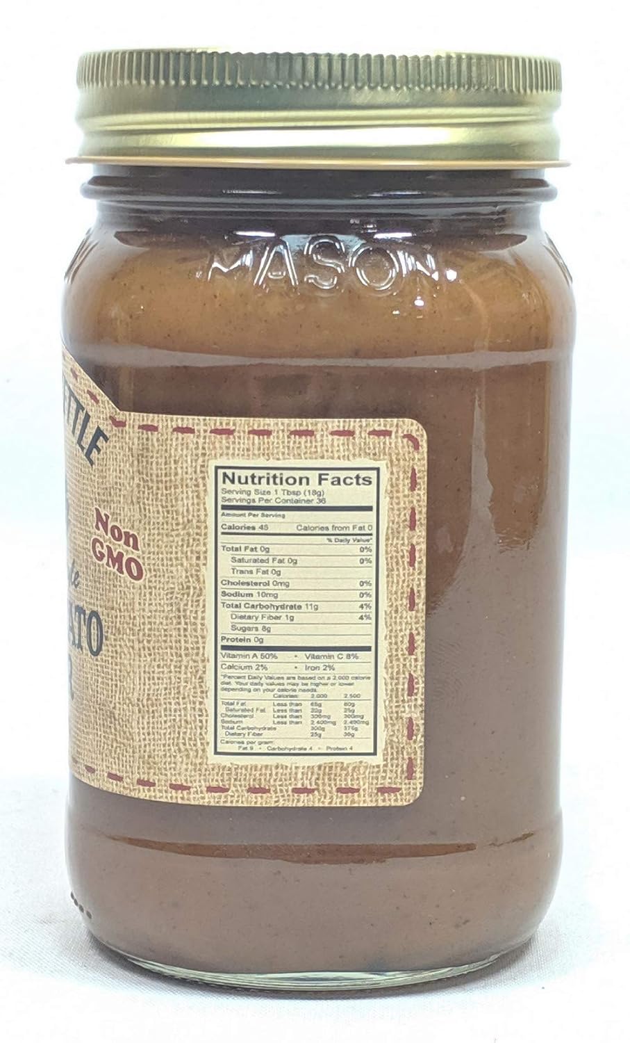 The Dutch Kettle Amish Homemade Style Sweet Potato Butter 2 - 18 Oz Reusable Jars