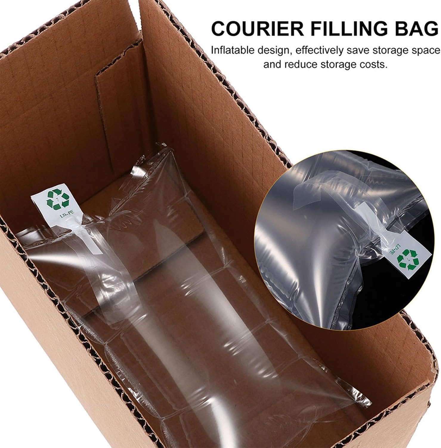 100 Pack Packing Air Pillows Inflatable Anti Crash PE Film Bags