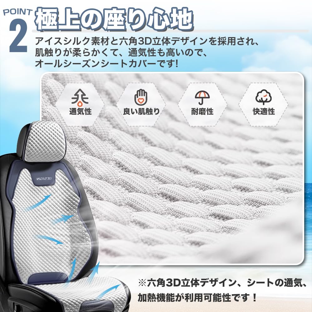 Amazon | ランクル 250系 ZX GX VX 専用 車 シートカバー メッシュ
