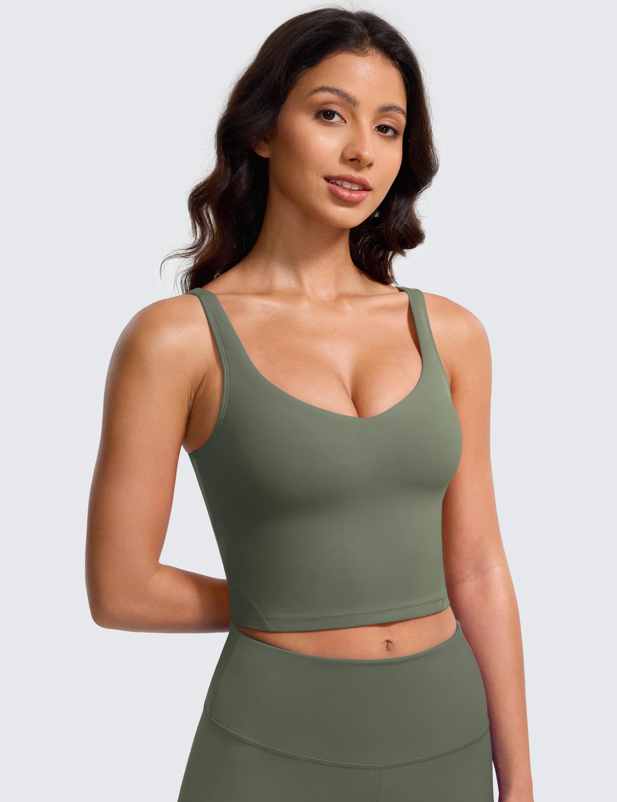 BAYDI Clouduxi - Reggiseno sportivo da donna, con scollo a V, imbottito, con schiena a U, senza ferretto