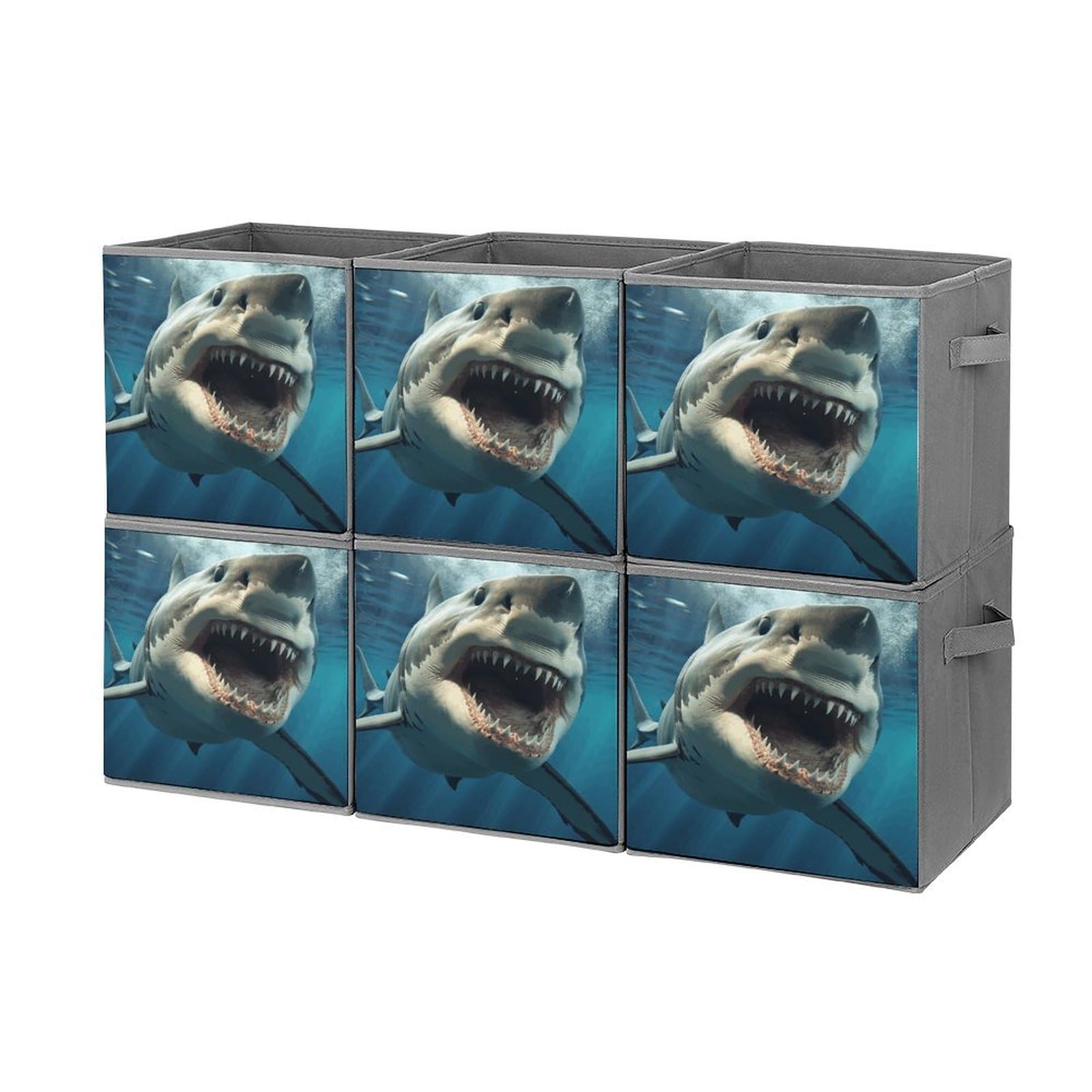Bacs de rangement pliables requin pour optimiser le placard