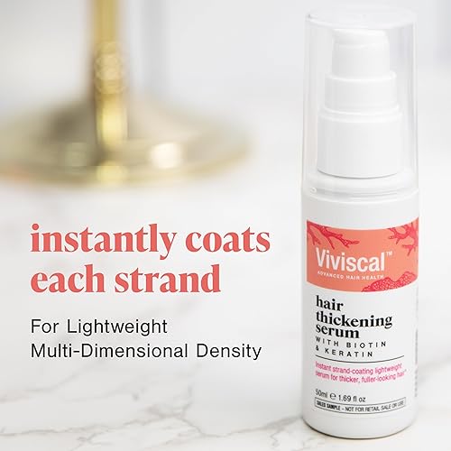 Miniatura 5 de Viviscal Hair Thickening Serum, Instant Lightweight Hair Product, Leave-in Elixir for Thicker, Fuller Looking Hair, with Keratin & Biotin, 50ml