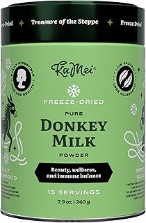 KaMei Freeze-Dried Donkey Milk Powder™ 240 g | 100% Natural & Pasture-Raised | Pure & Clean | Premium Dairy...
