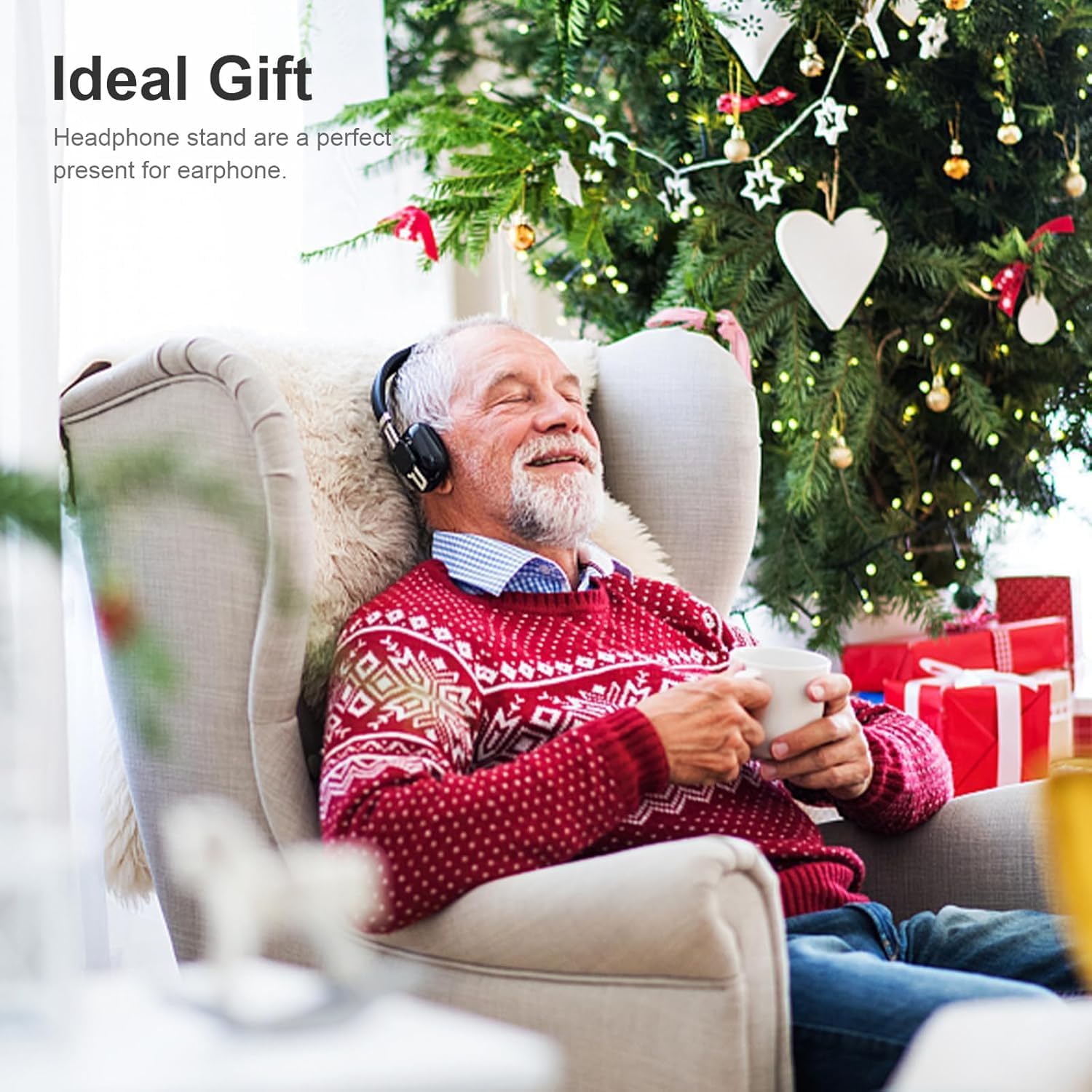 Headphone Stand, Desktop Headset Holder Desk Earphone Stand Aluminum Headset Hanger Headphone Rack Stand to Hold Earphones Such as Airpods Max, Sony, Beats, Bose, Razer, HyperX(Pink) - Image 9