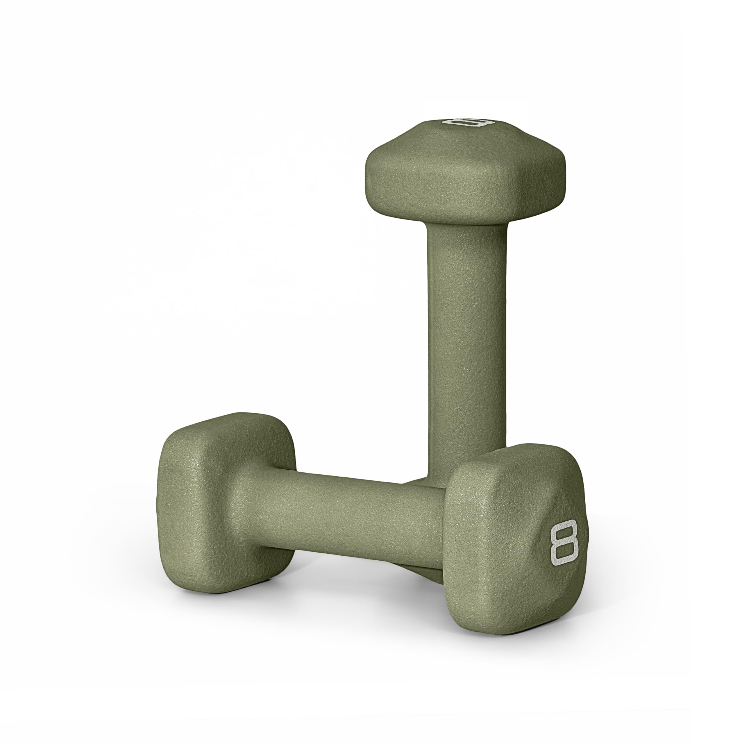Tone Fitness Neoprene Dumbbell Weight Pairs with Anti-Roll Square Head Multiple Options