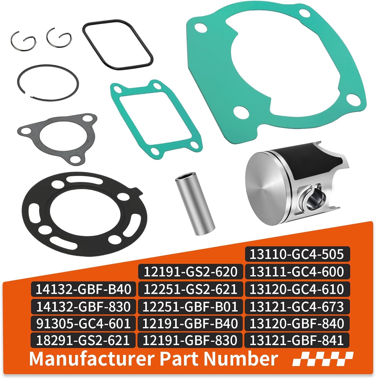 Top End Rubuild Kit 47mm Size B Piston For Honda CR80R 1992-2002 13120-GC4-610