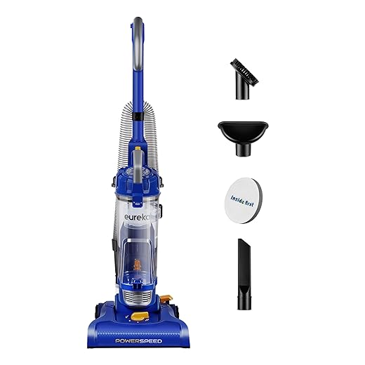 eureka NEU182A PowerSpeed Bagless Upright Vacuum Cleaner, Lite, Blue