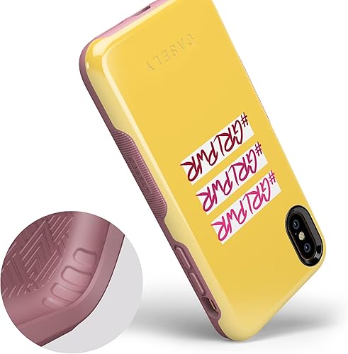 Miniatura 3 de Casely Funda para iPhone XXS  #GRLPWR  Triple amenaza  Diseño protector audaz