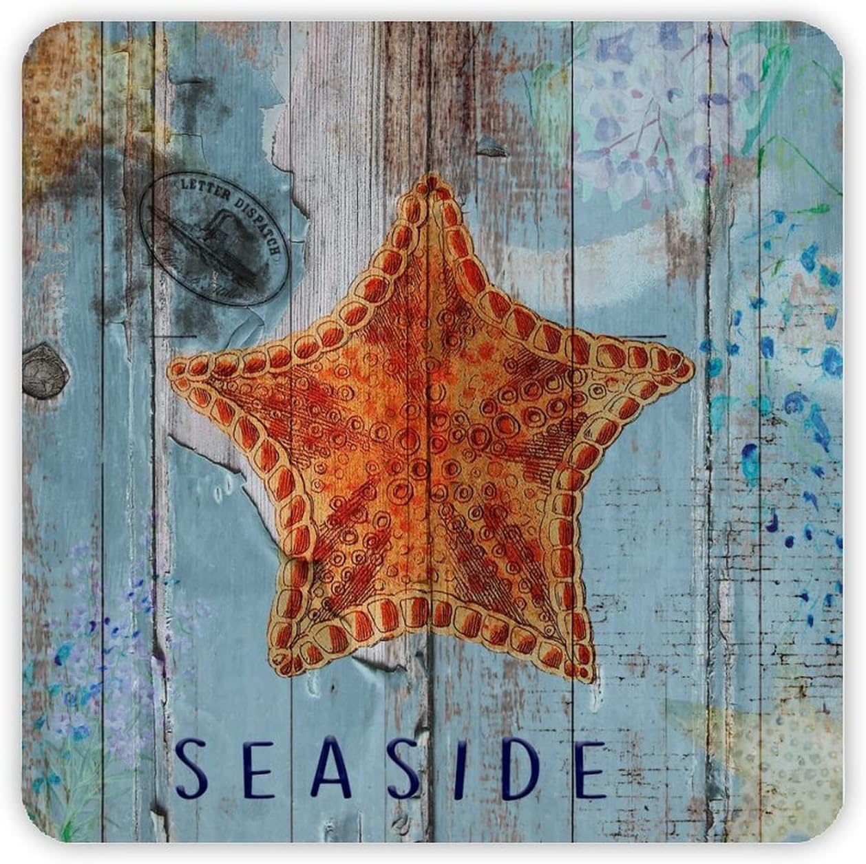 Amazon.com: Vintage Starfish Tin Sign Rest Relax Place Metal Plaque ...