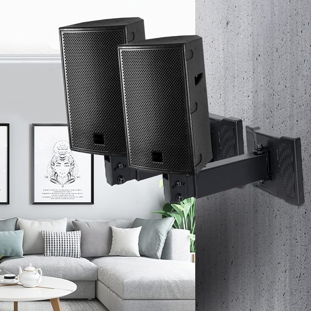 Soporte del Altavoz Soporte de Pared de Altavoz Panorámica de Techo Soporte de Altavoz Envolvente Ajustable Expansión y contracción Soporte de Altavoz de Pared Soporte Universal